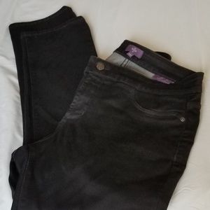 NYDJ Black Petite Slimming Black Pants